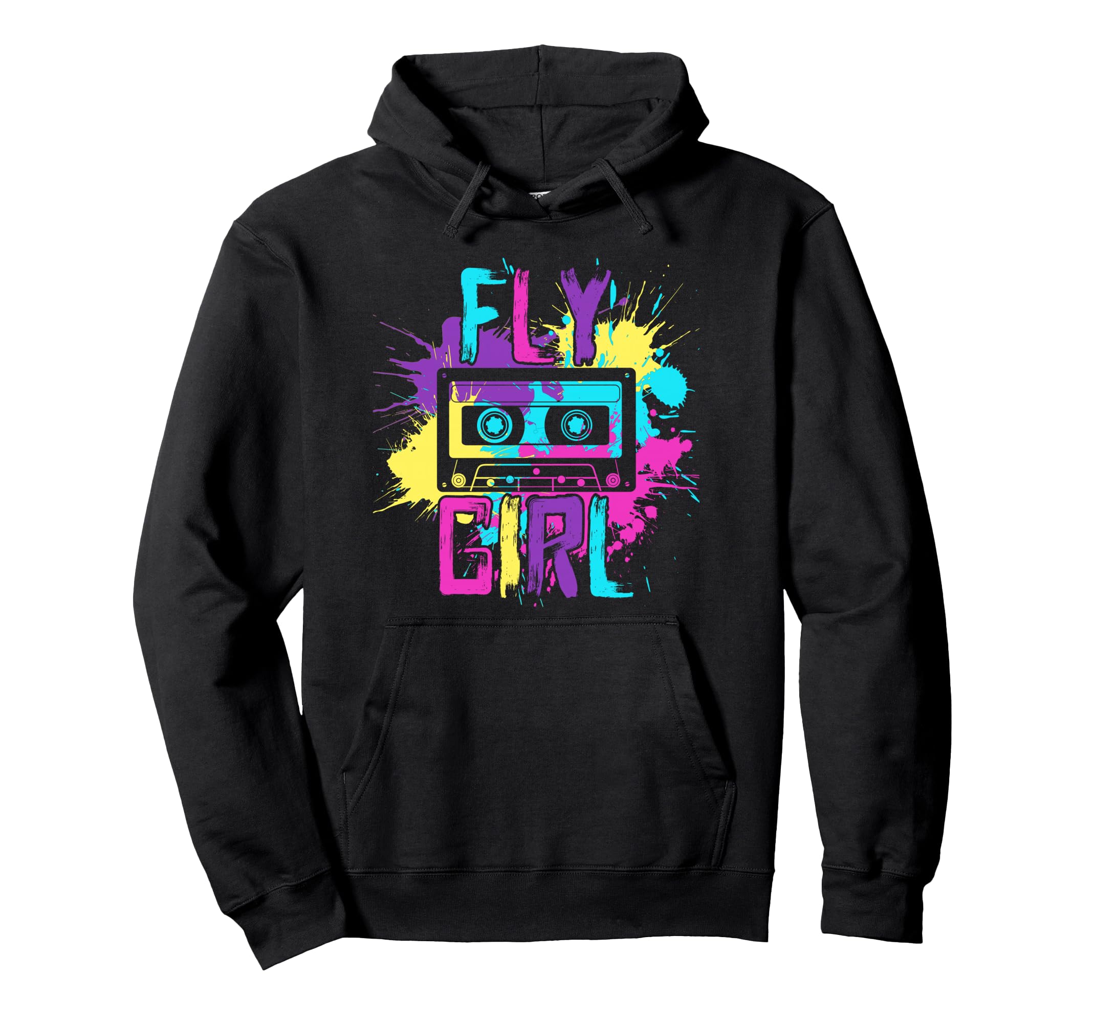 Fly Hip Hop 80S 90S Cassette B Hoodie - Aesthetic Graphic Men Women - T-Shirt, Sweatshirt, Hoodie