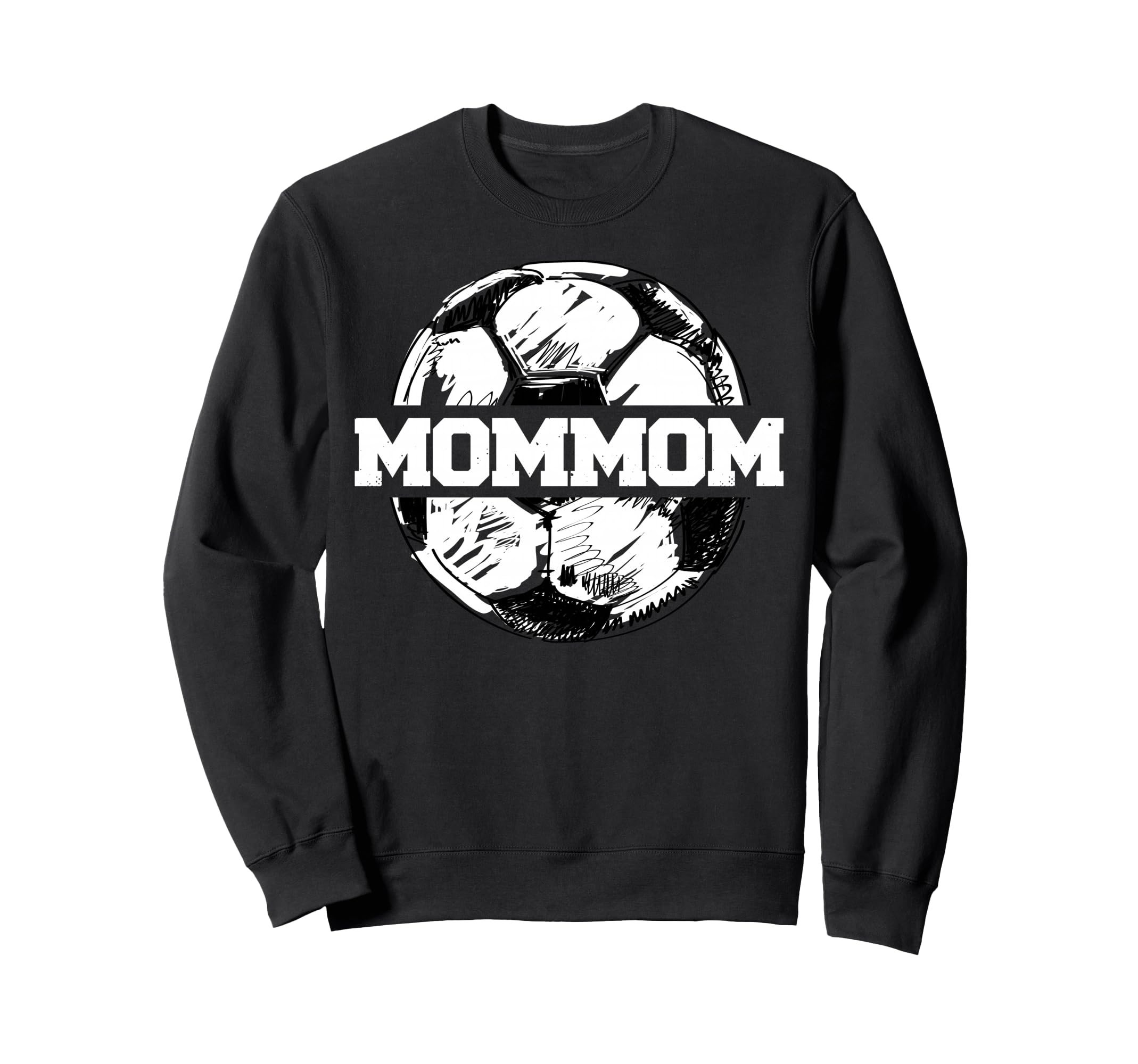 Soccer Mommom Soccer Ball Sweatshirt - Casual Everyday Wear for Adults - T-Shirt, Sweatshirt, Hoodie