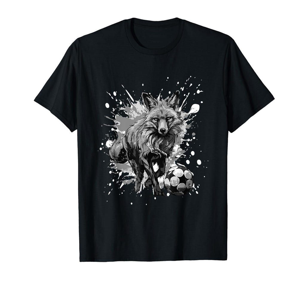 Fox Playing Soccer Sports Team T-Shirt - Fun Novelty Design for Adults - T-Shirt, Sweatshirt, Hoodie
