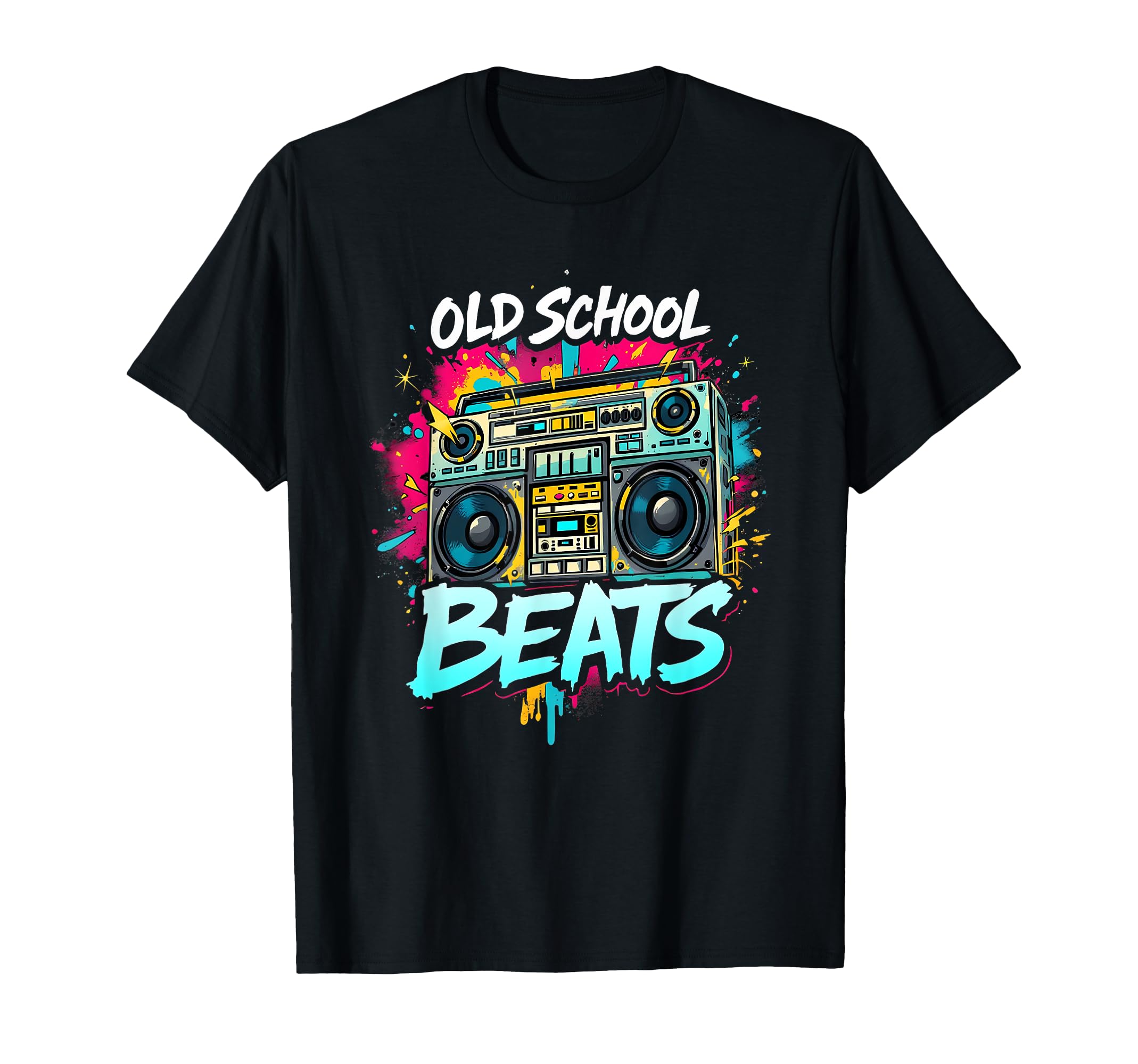 Old School Beats Hip Hop T-Shirt - Graphic Print for Adults - T-Shirt, Sweatshirt, Hoodie