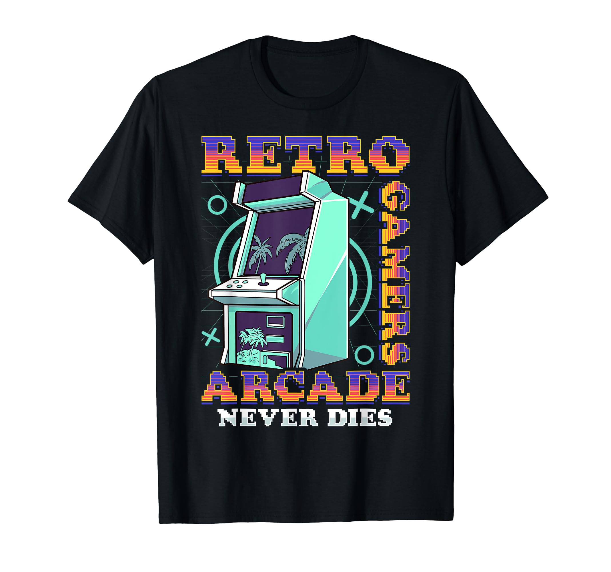 Arcade Old Gamers Never Die T-Shirt - Casual Everyday Wear Unisex - T-Shirt, Sweatshirt, Hoodie