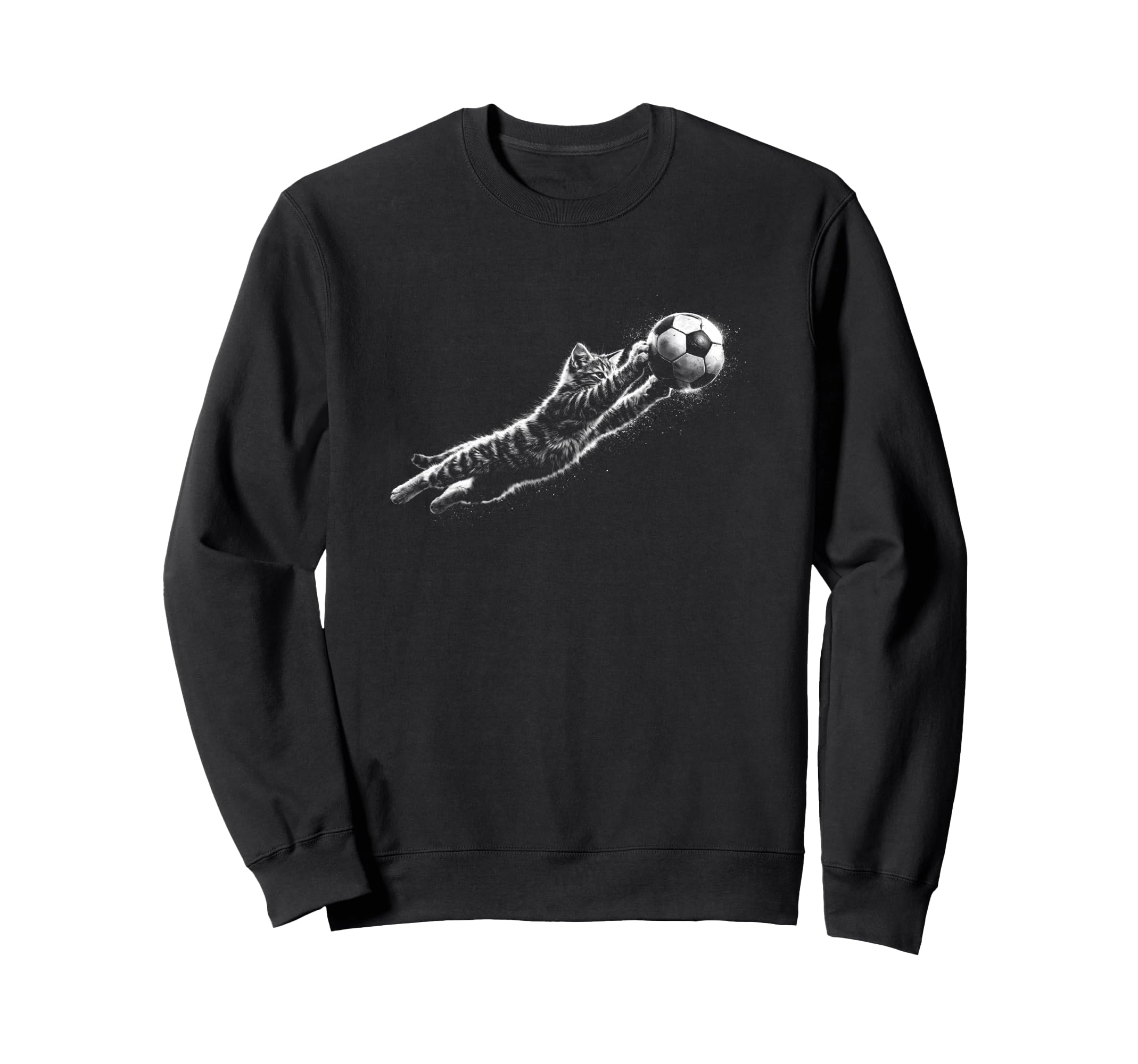 Funny Kitten Soccer Goalie Cat Sweatshirt - Fun Novelty Design Men Women - T-Shirt, Sweatshirt, Hoodie