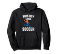Sport Funny This Loves Soccer Hoodie - Minimalist Print for Adults - T-Shirt, Sweatshirt, Hoodie