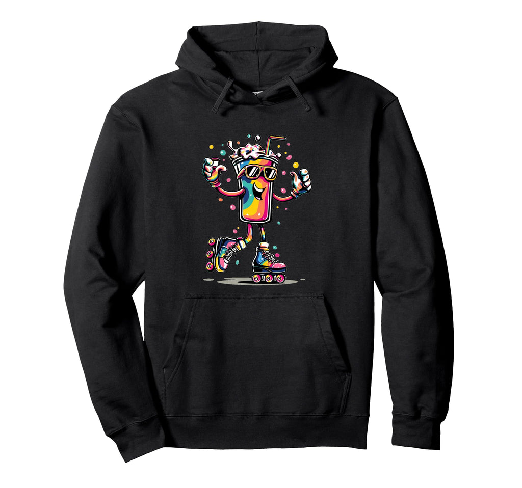 Nice Disco Costume Roller Skates Hoodie - Trendy Graphic Men Women - T-Shirt, Sweatshirt, Hoodie