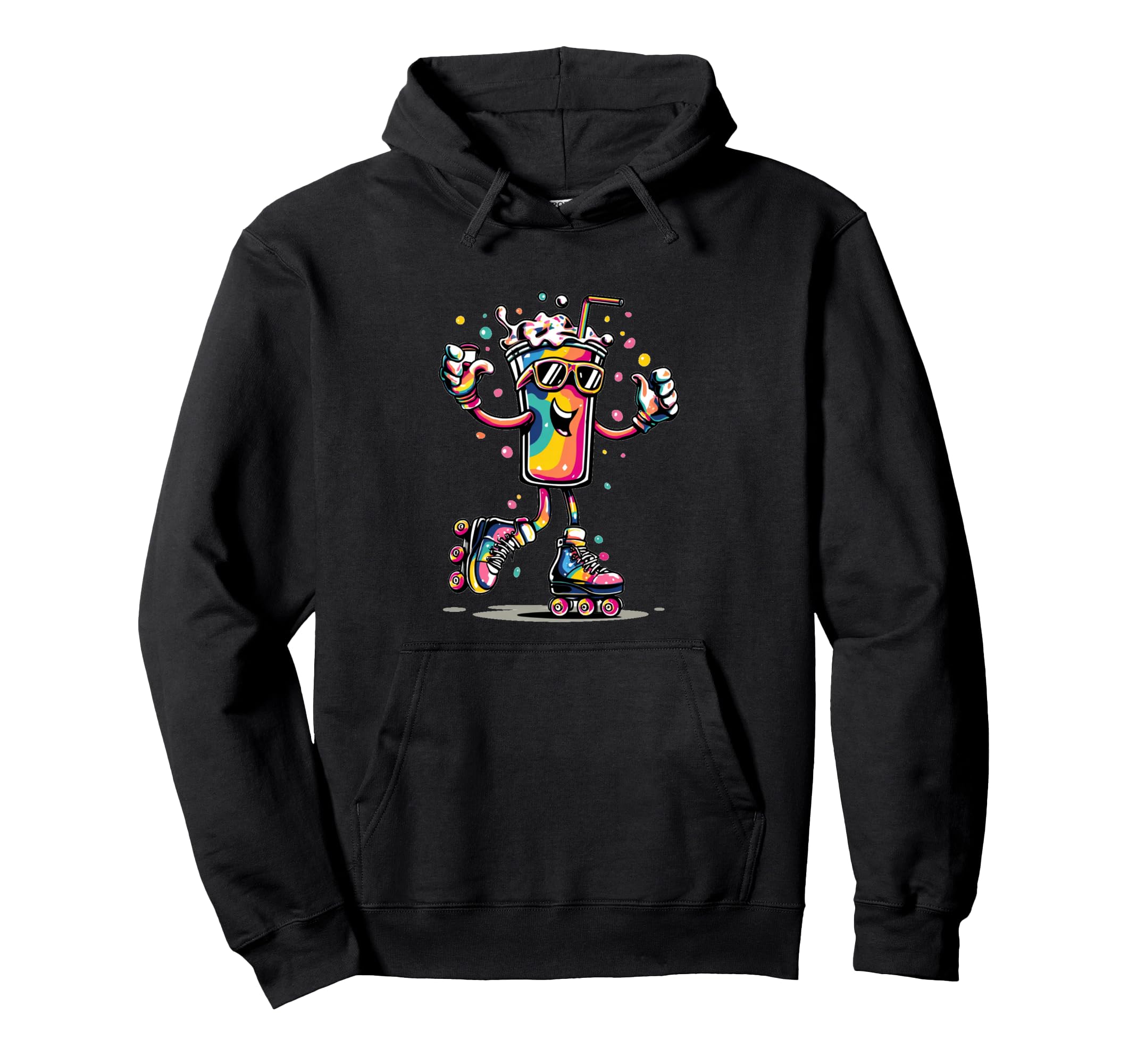 Nice Disco Costume Roller Skates Hoodie - Trendy Graphic Men Women - T-Shirt, Sweatshirt, Hoodie