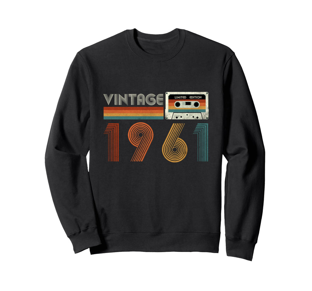 1961 Cassette Tape Birthday 65 Sweatshirt - Streetwear Style Unisex - T-Shirt, Sweatshirt, Hoodie