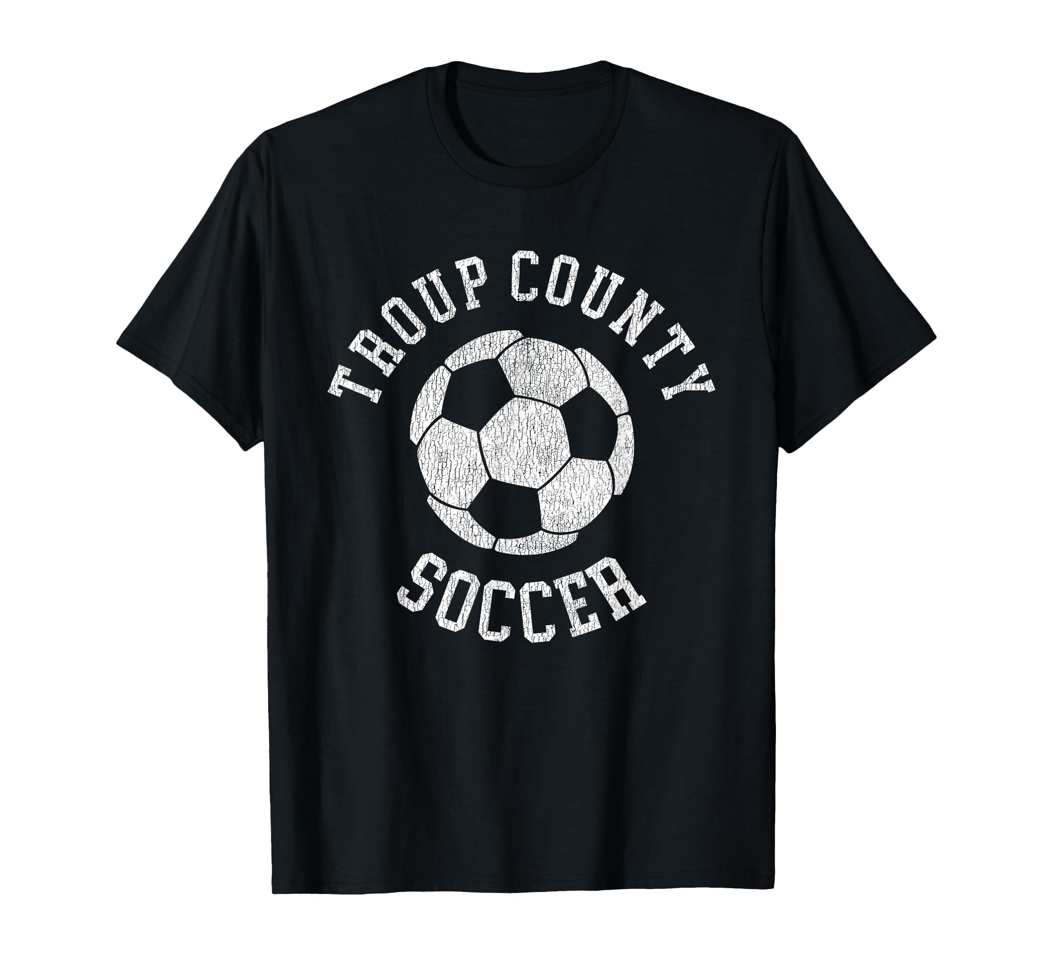 Troup County Soccer Distressed 90S T-Shirt - Unique Graphic for Adults - T-Shirt, Sweatshirt, Hoodie