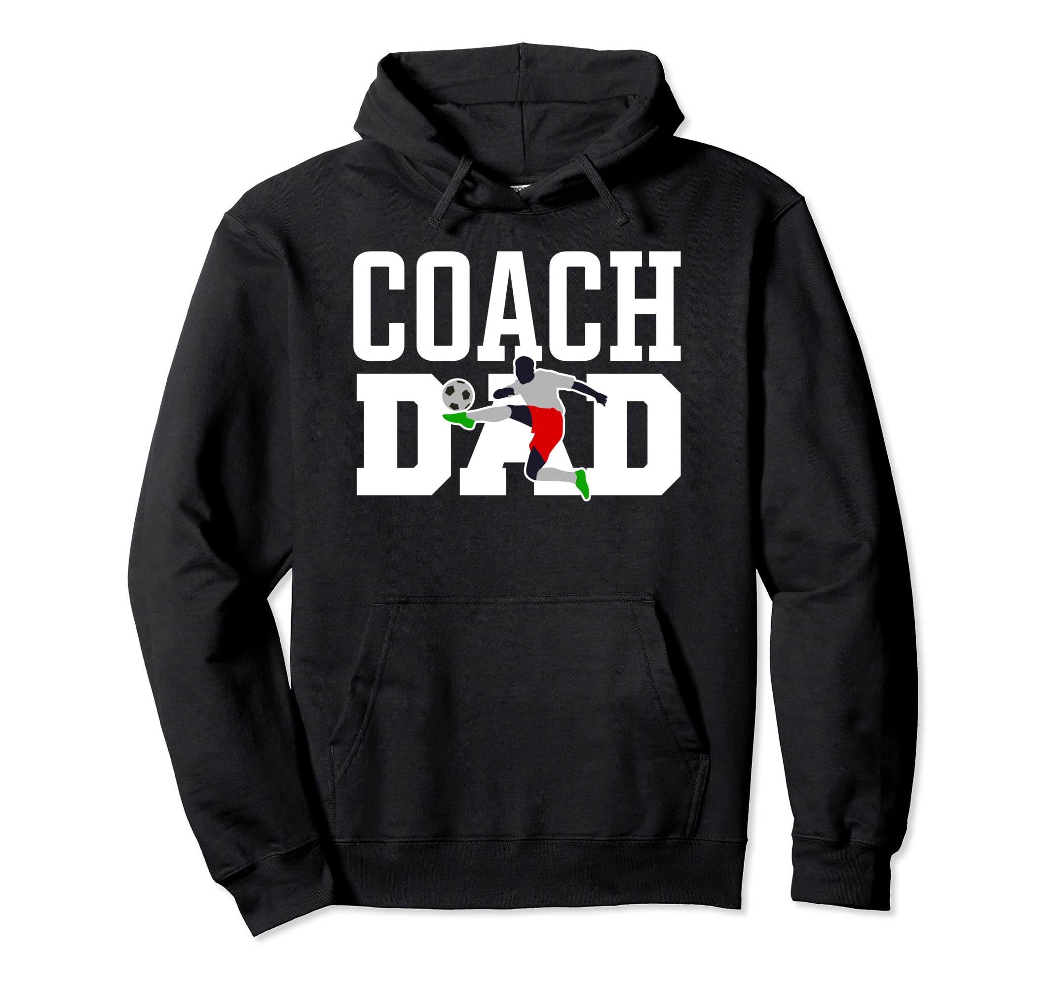 Dad Soccer Coach Hoodie - Custom Art Print Men Women - T-Shirt, Sweatshirt, Hoodie