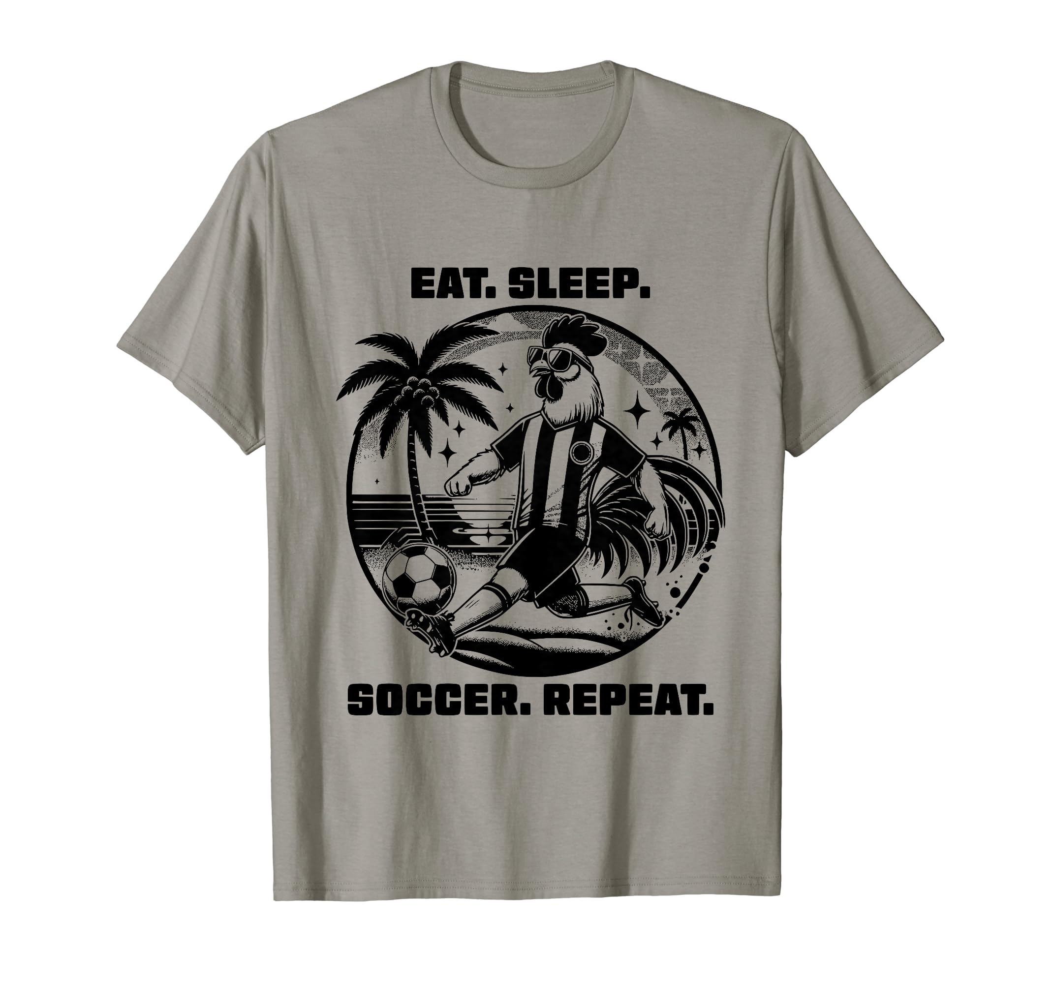 Eat Sleep Soccer Repeat Funny Soccer T-Shirt - Trendy Graphic Men Women - T-Shirt, Sweatshirt, Hoodie