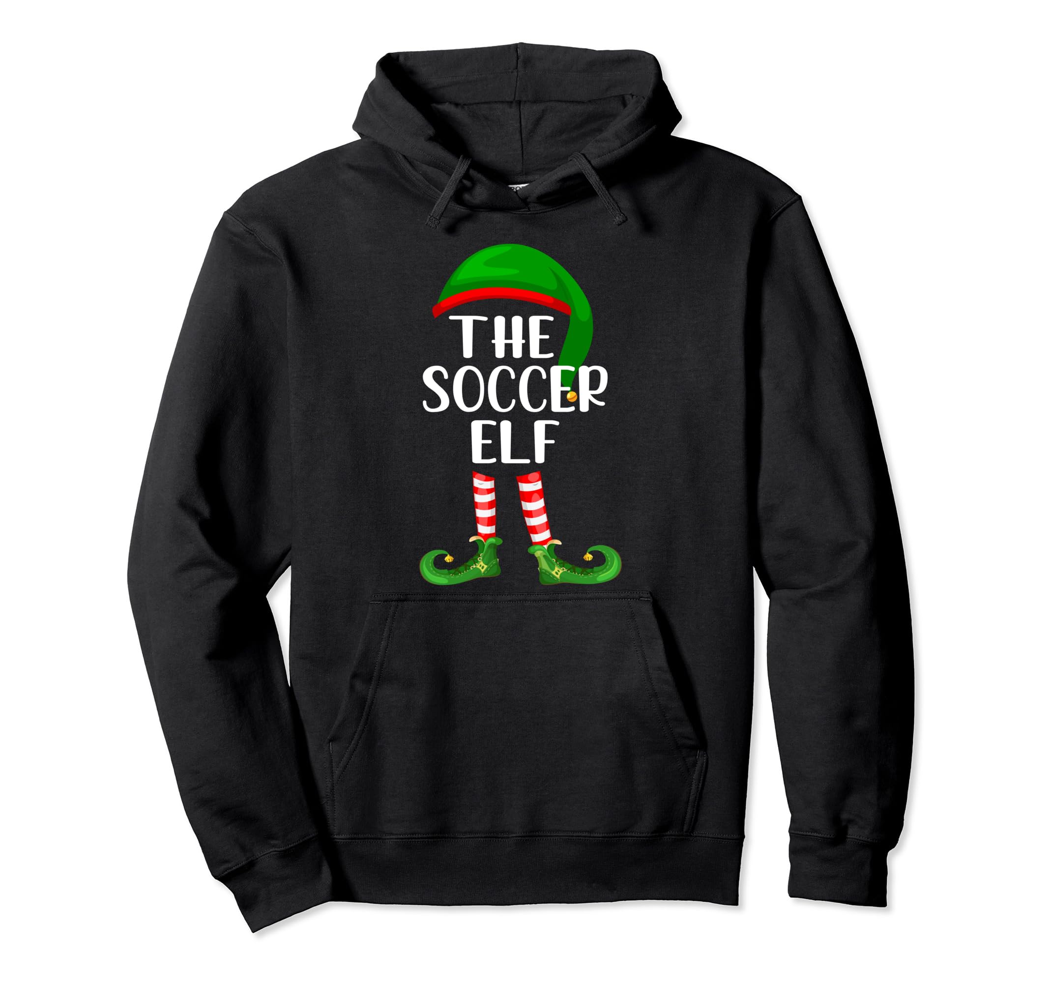 Matching Family Group Soccer Elf Hoodie - Minimalist Print Unisex - T-Shirt, Sweatshirt, Hoodie