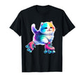 Roller Skating Cat Roller Derby Skater T-Shirt - Novelty Apparel Unisex - T-Shirt, Sweatshirt, Hoodie