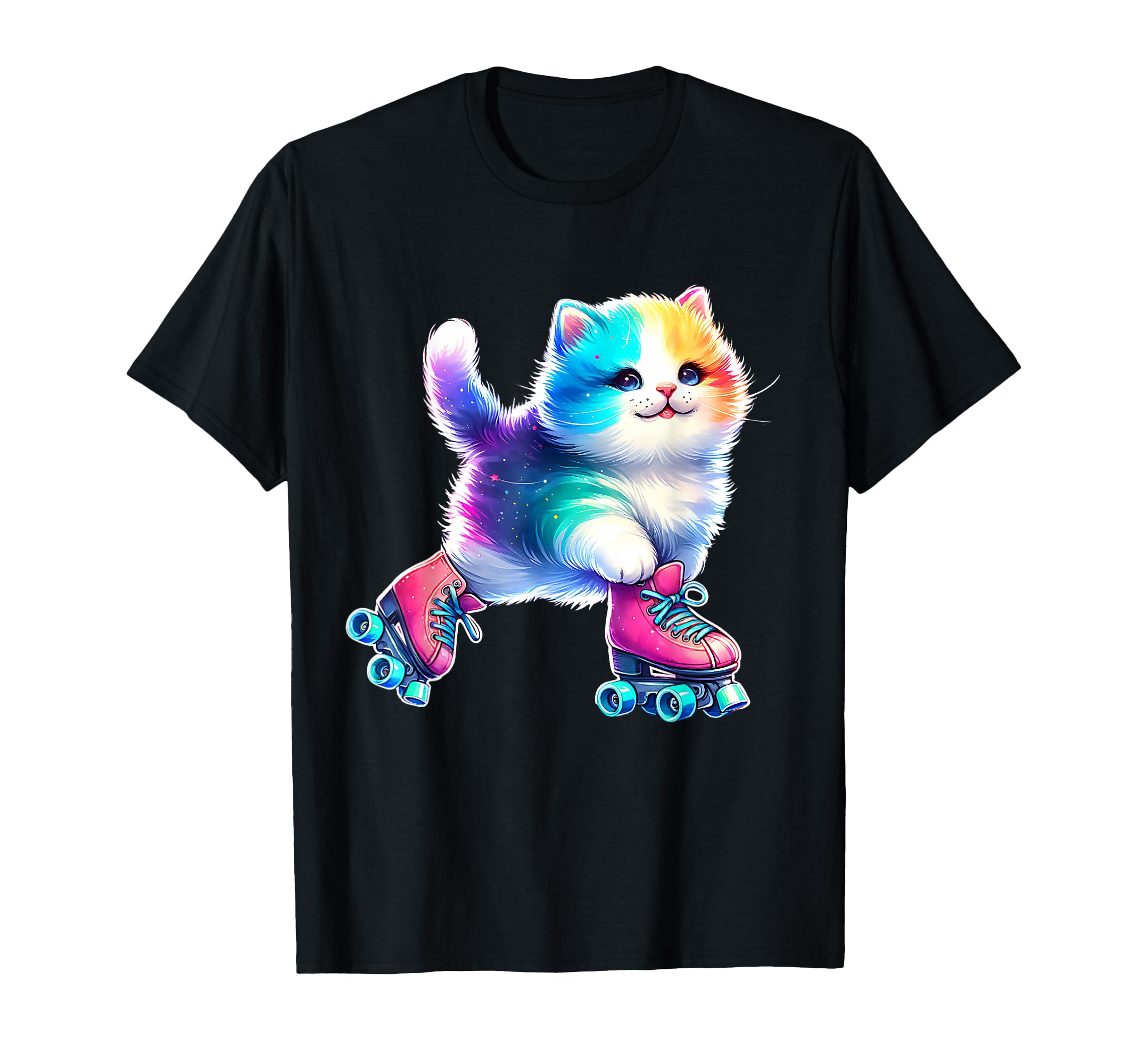 Roller Skating Cat Roller Derby Skater T-Shirt - Novelty Apparel Unisex - T-Shirt, Sweatshirt, Hoodie