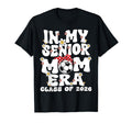 My Senior Mom Era Groovy Soccer Senior T-Shirt - Minimalist Print Unisex - T-Shirt, Sweatshirt, Hoodie