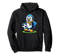 Funny Penguin Soccer Champion Ball Fan Hoodie - Graphic Print for Adults - T-Shirt, Sweatshirt, Hoodie