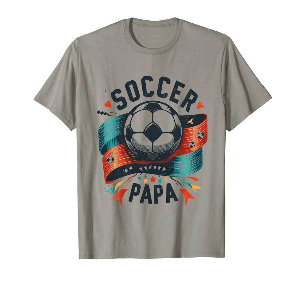 Soccer Papa Family Matching Dad T-Shirt - Custom Art Print Men Women - T-Shirt, Sweatshirt, Hoodie