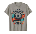 Soccer Papa Family Matching Dad T-Shirt - Custom Art Print Men Women - T-Shirt, Sweatshirt, Hoodie