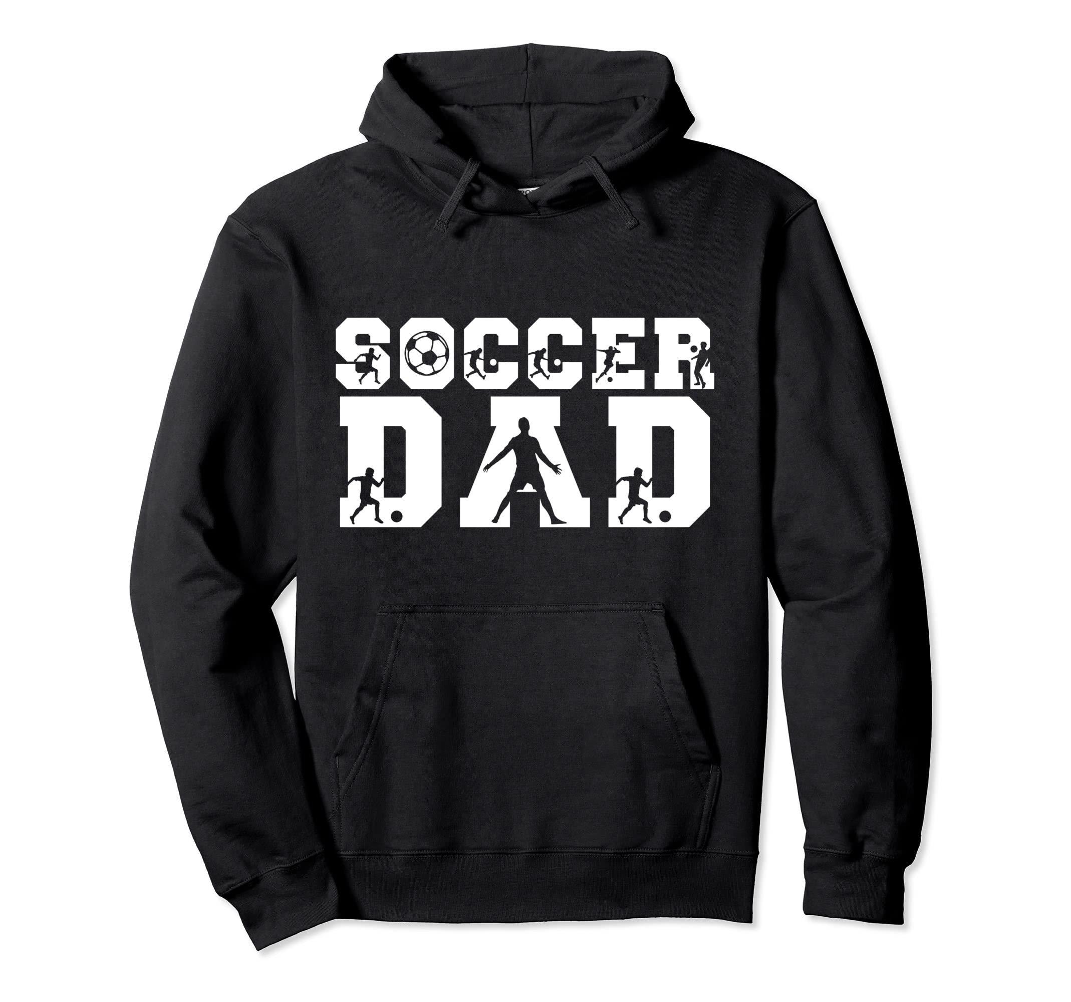 Soccer Dad Father Player Daddy Papa Hoodie - Graphic Print Men Women - T-Shirt, Sweatshirt, Hoodie