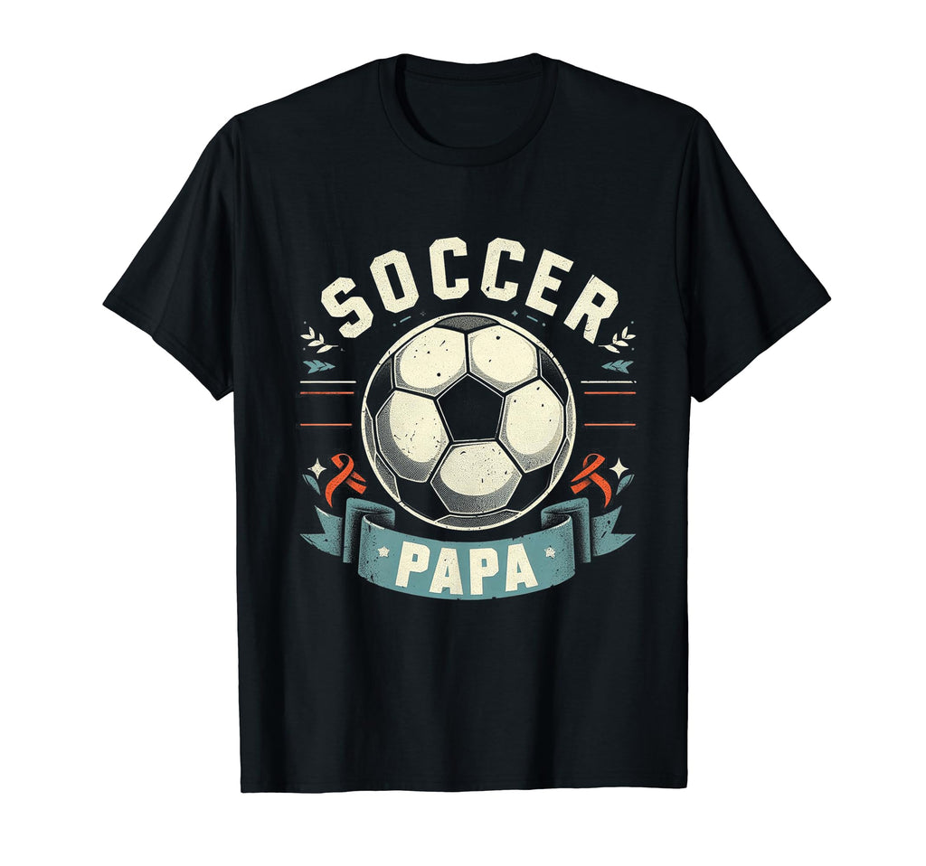 Soccer Papa Family Matching Dad T-Shirt - Aesthetic Graphic Men Women - T-Shirt, Sweatshirt, Hoodie