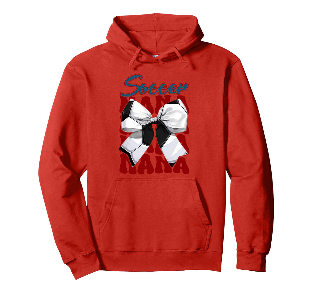 Soccer Nana Bow Soccer Mom Mommy Hoodie - Streetwear Style for Adults - T-Shirt, Sweatshirt, Hoodie