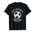 Tift County Soccer Distressed 90S T-Shirt - Unique Graphic for Adults - T-Shirt, Sweatshirt, Hoodie