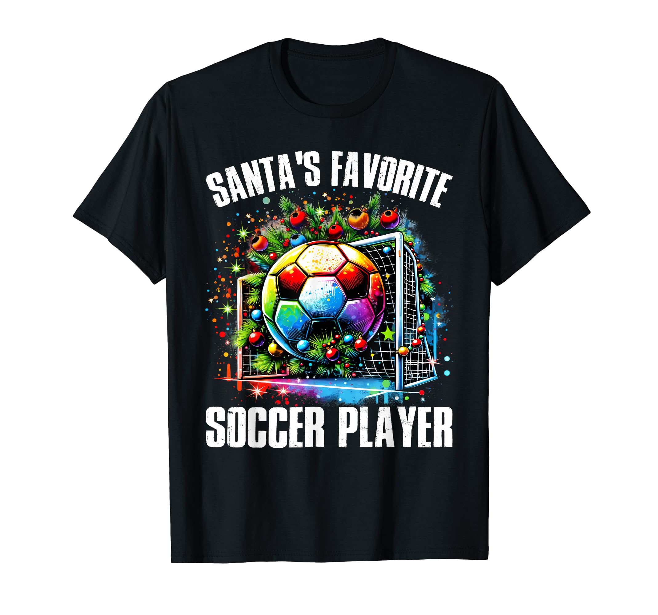 Santas Favorite Soccer Player T-Shirt - Novelty Apparel for Adults - T-Shirt, Sweatshirt, Hoodie