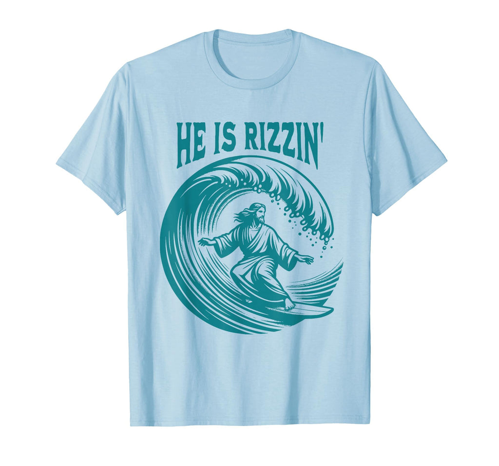 He Is Rizzin Christian Jesus T-Shirt - Fun Novelty Design for Adults - T-Shirt, Sweatshirt, Hoodie