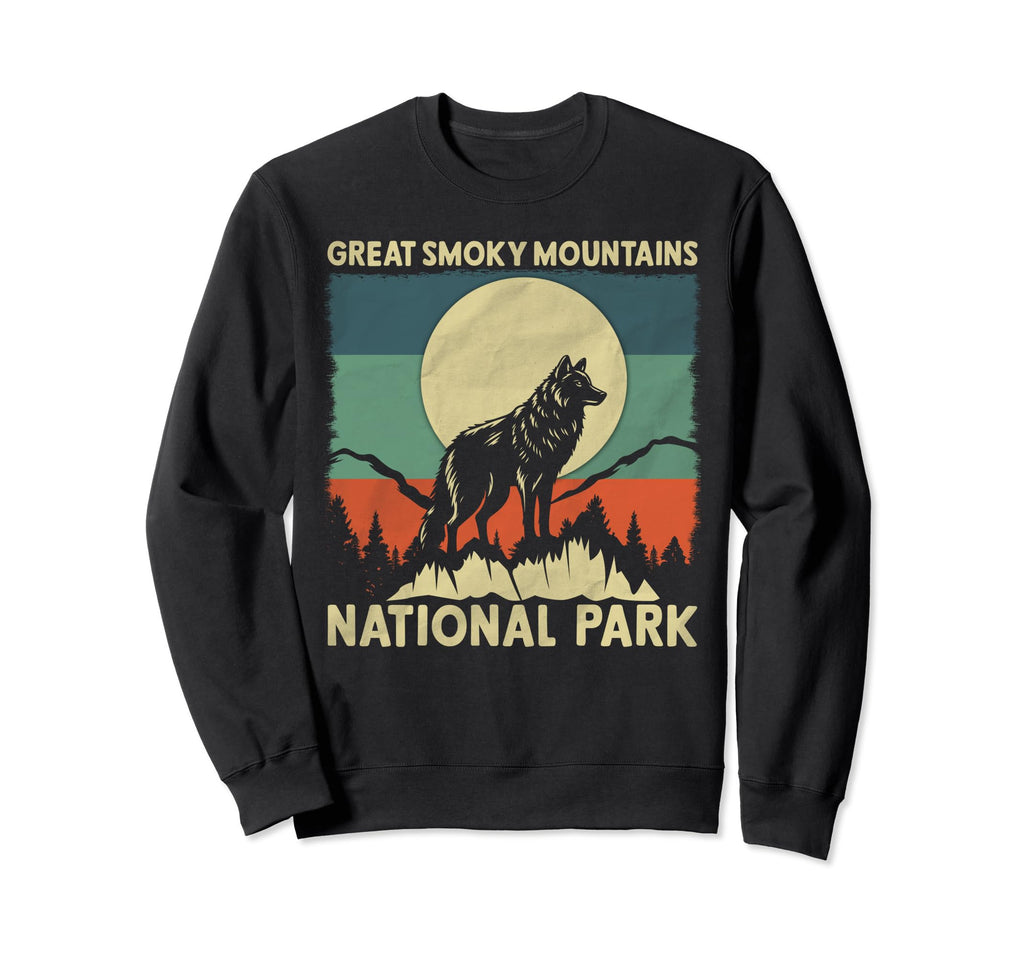 Wolf Great Smoky Mountains Sweatshirt - Custom Art Print for Adults - T-Shirt, Sweatshirt, Hoodie