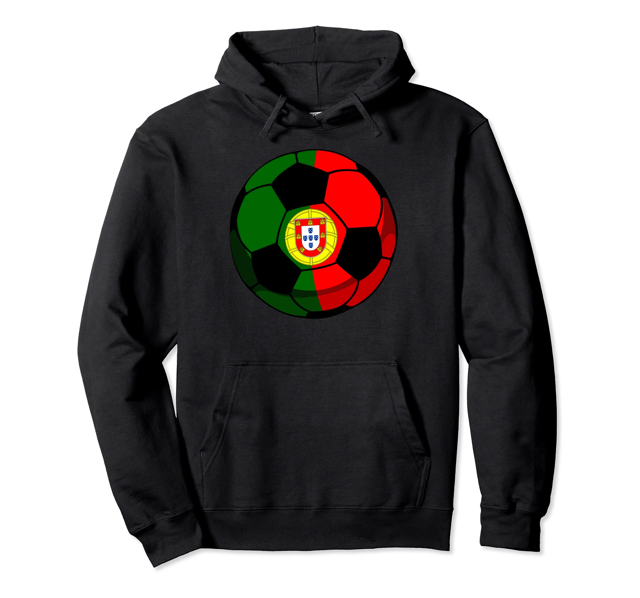 Portugal Flag Football Fan Soccer Team Hoodie - Graphic Print for Adults - T-Shirt, Sweatshirt, Hoodie