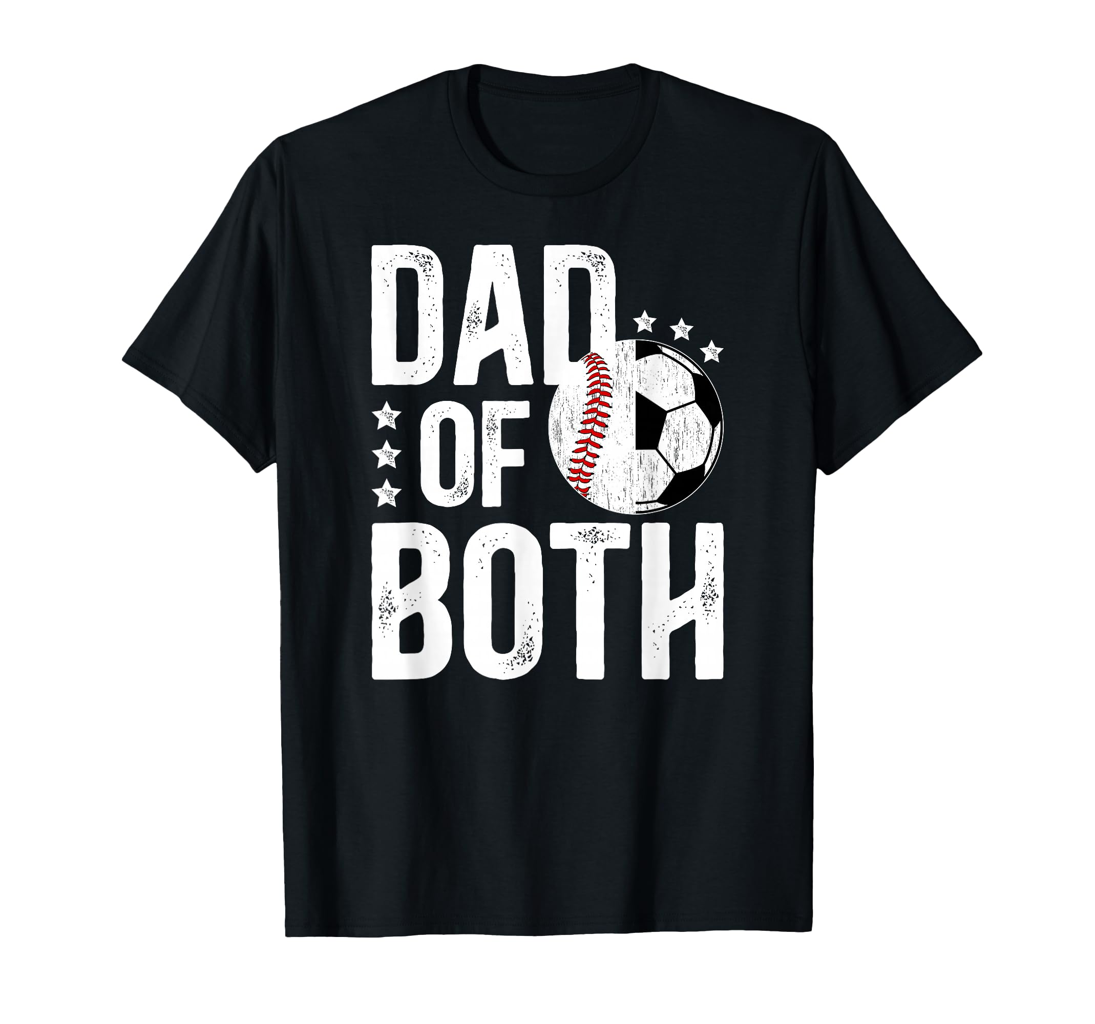 Dad Both Baseball Soccer Dad Ballers T-Shirt - Minimalist Print Unisex - T-Shirt, Sweatshirt, Hoodie
