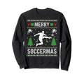 Merry Soccermas Ugly Football Sweatshirt - Casual Everyday Wear for Adults - T-Shirt, Sweatshirt, Hoodie
