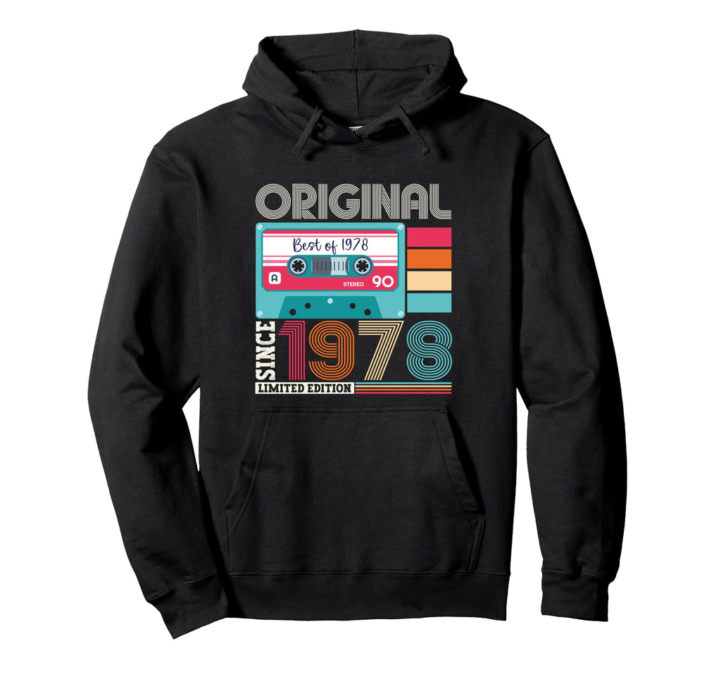 Best 1978 45Th Birthday Gifts Cassette Hoodie - Aesthetic Graphic Men Women - T-Shirt, Sweatshirt, Hoodie