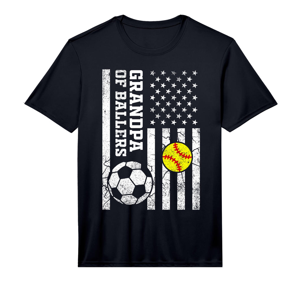 Mens Grandpa Ballers Baseball Soccer T-Shirt - Aesthetic Graphic Unisex - T-Shirt, Sweatshirt, Hoodie