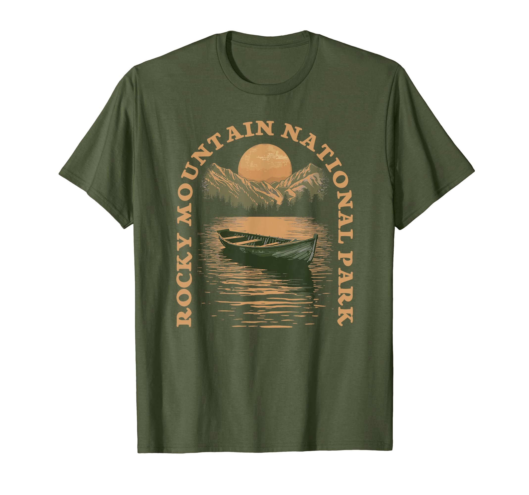 Rocky Mountain National Park Boat Lake T-Shirt - Streetwear Style Men Women - T-Shirt, Sweatshirt, Hoodie