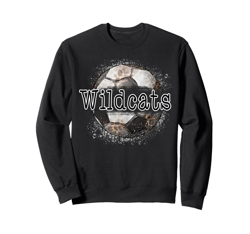 Wildcats Soccer Leopard Splatter Sweatshirt - Aesthetic Graphic Unisex - T-Shirt, Sweatshirt, Hoodie