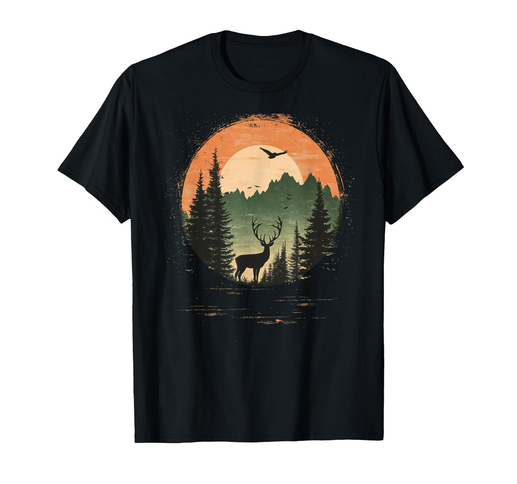 Wilderness Bear Trees Reflection Outdoor T-Shirt - Novelty Apparel Unisex - T-Shirt, Sweatshirt, Hoodie