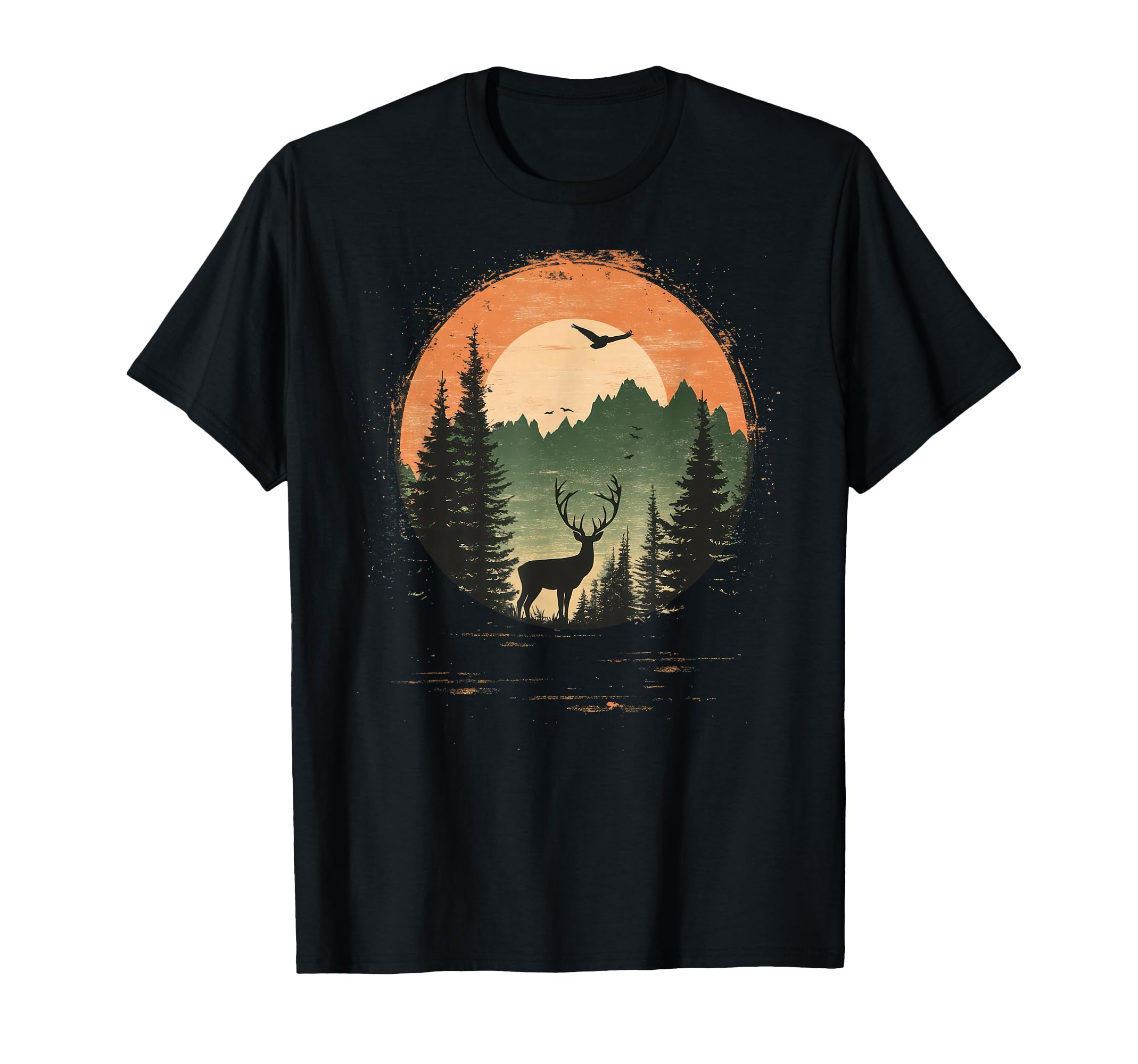 Wilderness Bear Trees Reflection Outdoor T-Shirt - Novelty Apparel Unisex - T-Shirt, Sweatshirt, Hoodie