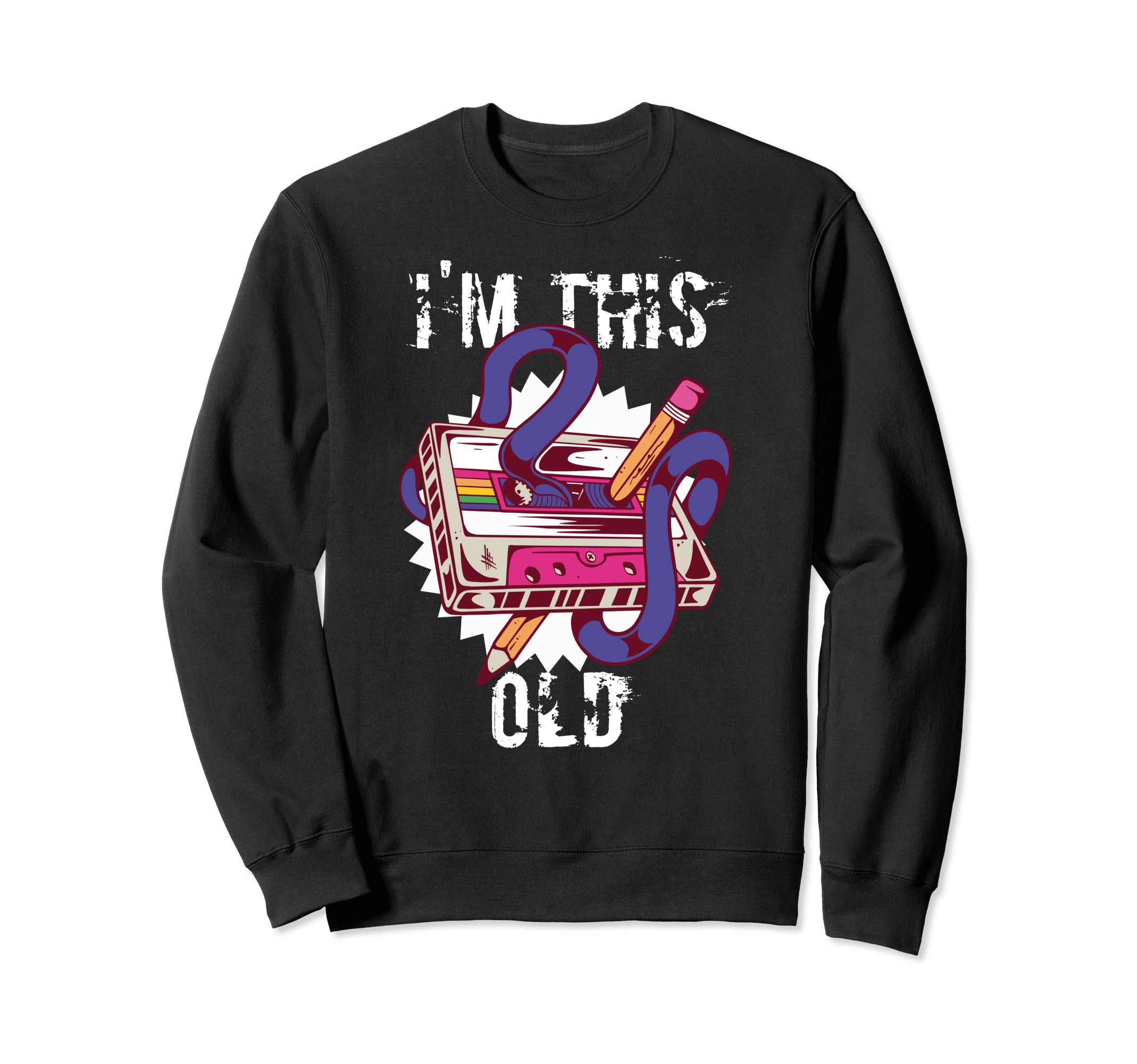 Sarcastic Funny Tees Im This Old 80S Sweatshirt - Aesthetic Graphic Unisex - T-Shirt, Sweatshirt, Hoodie