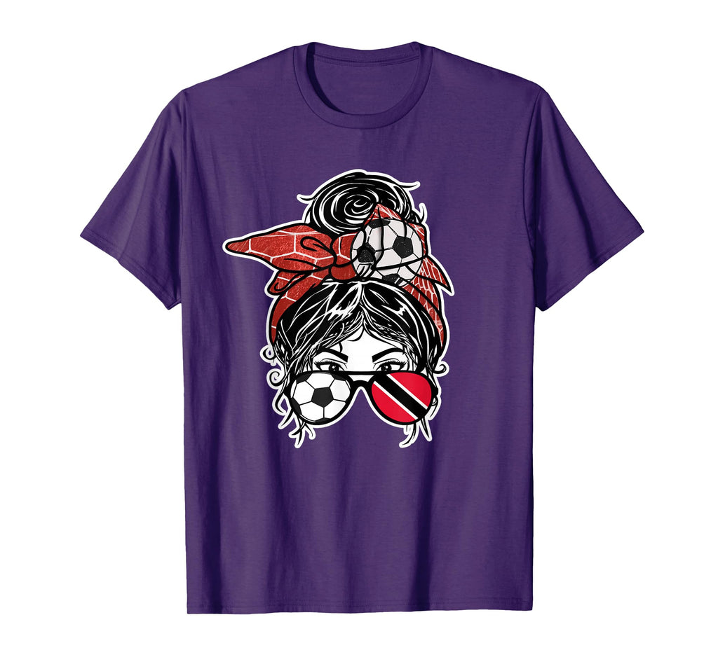Messy Bun Hair Soccer Trinidad And T-Shirt - Fun Novelty Design Unisex - T-Shirt, Sweatshirt, Hoodie