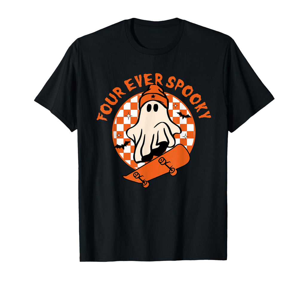 Four Ever Spooky 4Th Birthday Halloween T-Shirt - Custom Art Print Unisex - T-Shirt, Sweatshirt, Hoodie