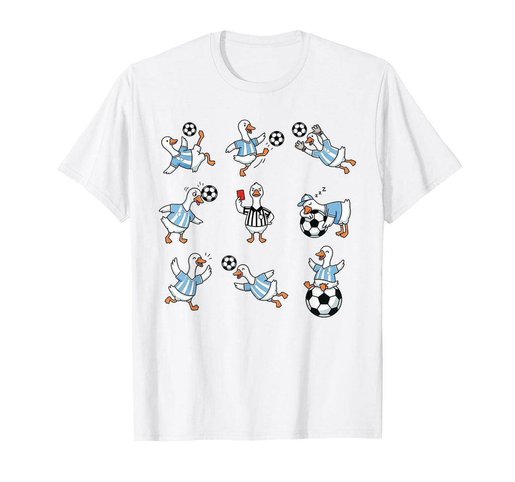 Silly Goose Playing Soccer Goalie T-Shirt - Custom Art Print for Adults - T-Shirt, Sweatshirt, Hoodie