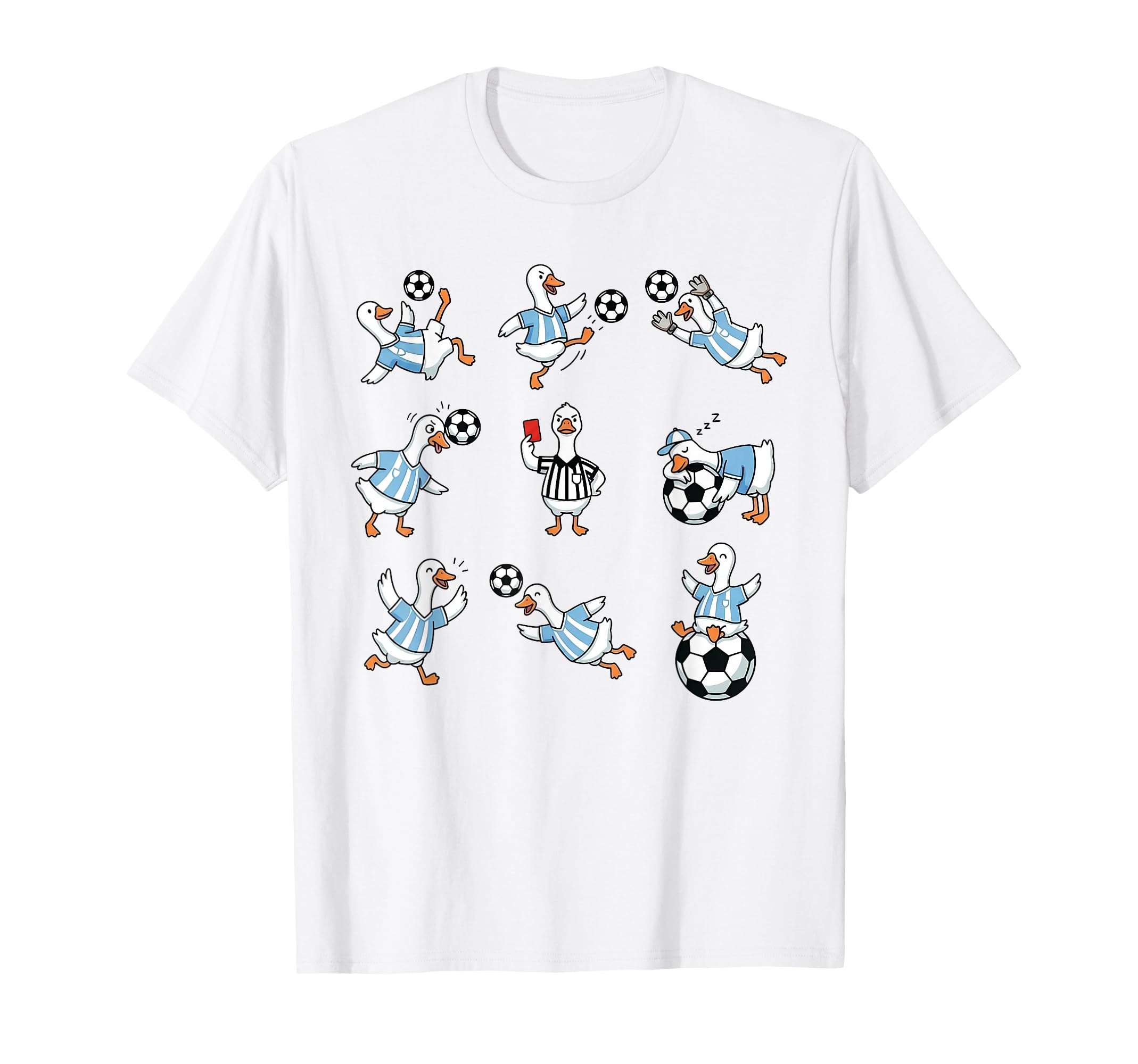 Silly Goose Playing Soccer Goalie T-Shirt - Custom Art Print for Adults - T-Shirt, Sweatshirt, Hoodie