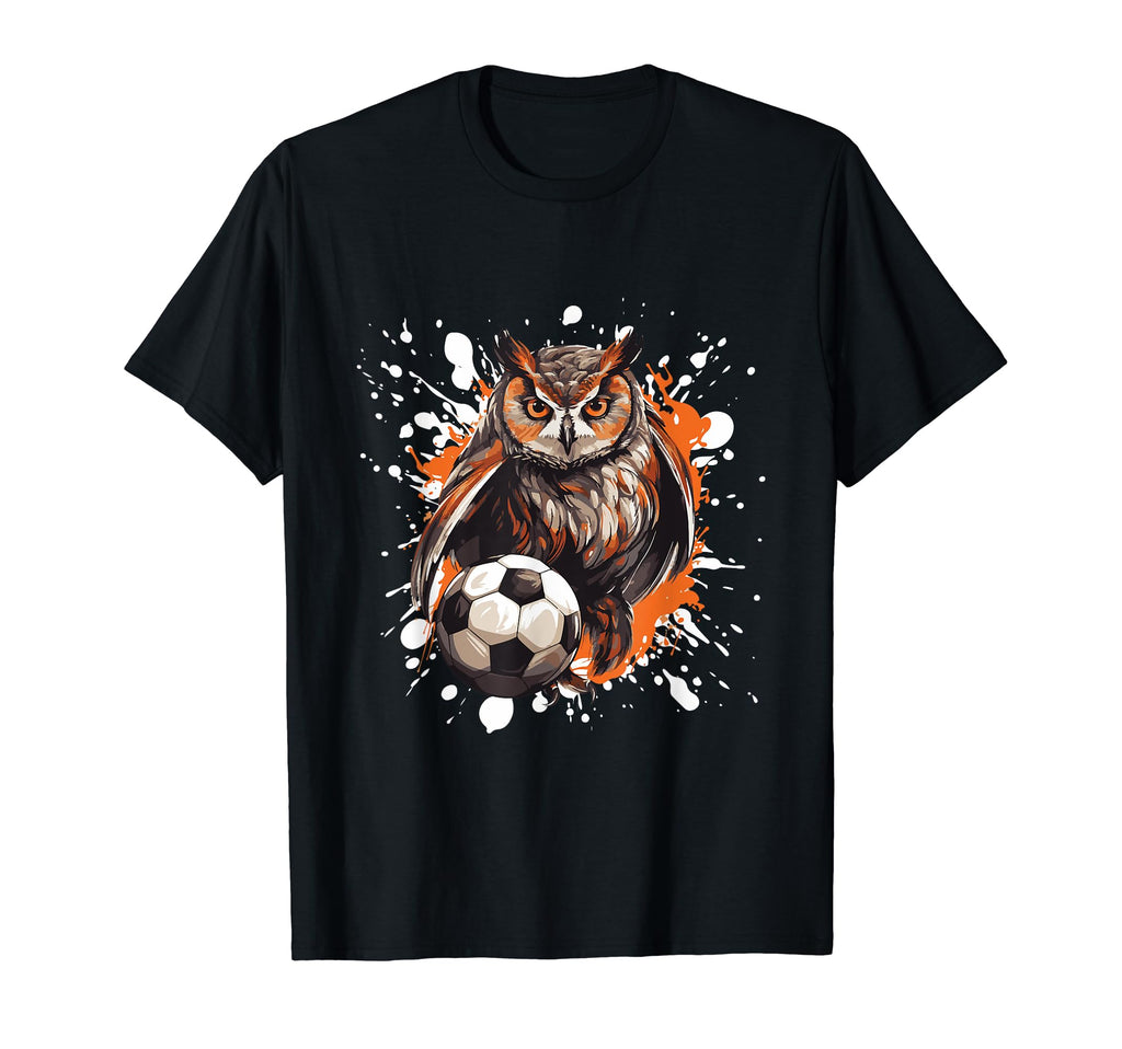 Owl Playing Soccer Funny Animal T-Shirt - Streetwear Style Men Women - T-Shirt, Sweatshirt, Hoodie