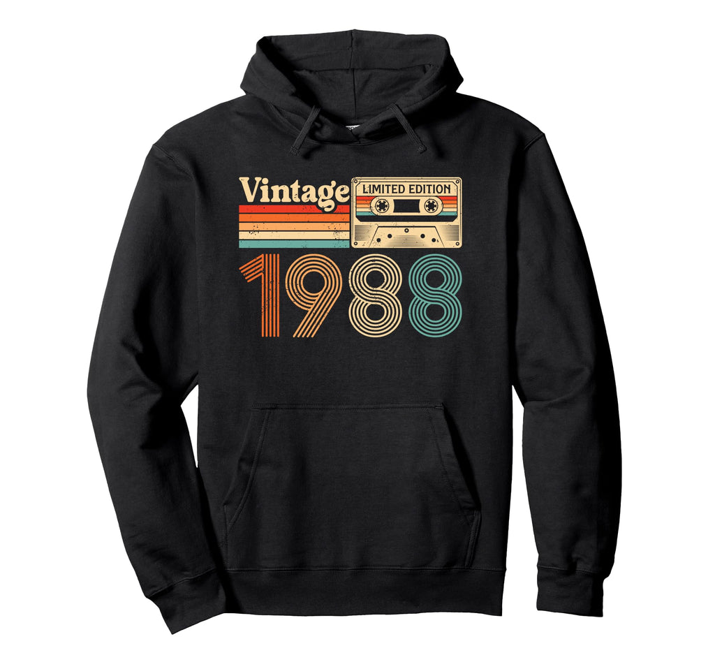 37 Year Old Born 1988 37Th Birthday Hoodie - Fun Novelty Design Unisex - T-Shirt, Sweatshirt, Hoodie