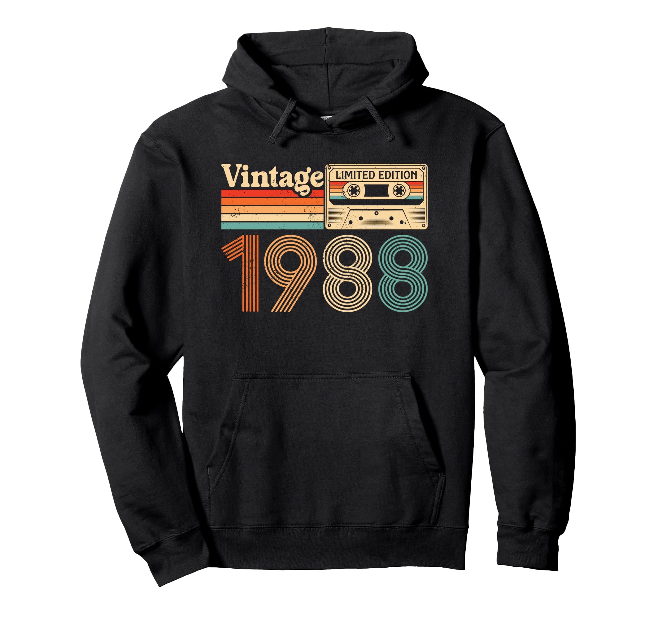 37 Year Old Born 1988 37Th Birthday Hoodie - Fun Novelty Design Unisex - T-Shirt, Sweatshirt, Hoodie