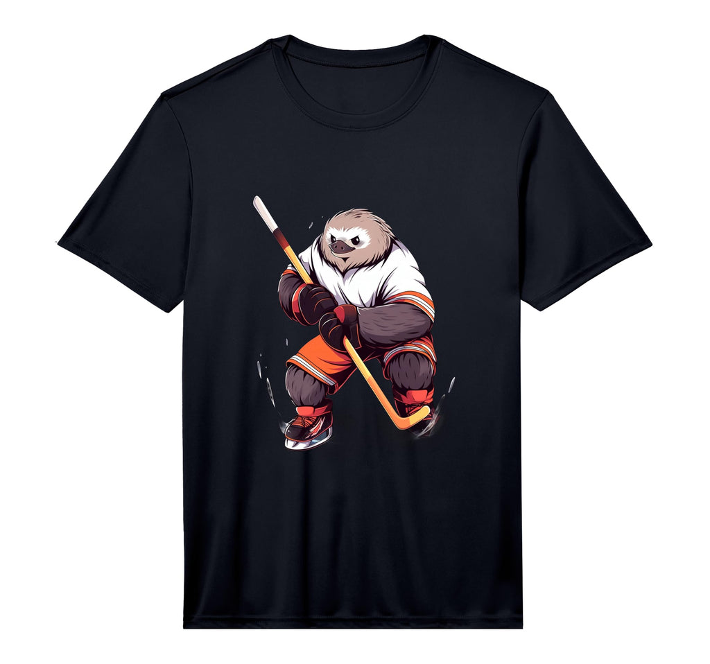 Sloth Ice Hockey Player Hockey T-Shirt - Casual Everyday Wear for Adults - T-Shirt, Sweatshirt, Hoodie