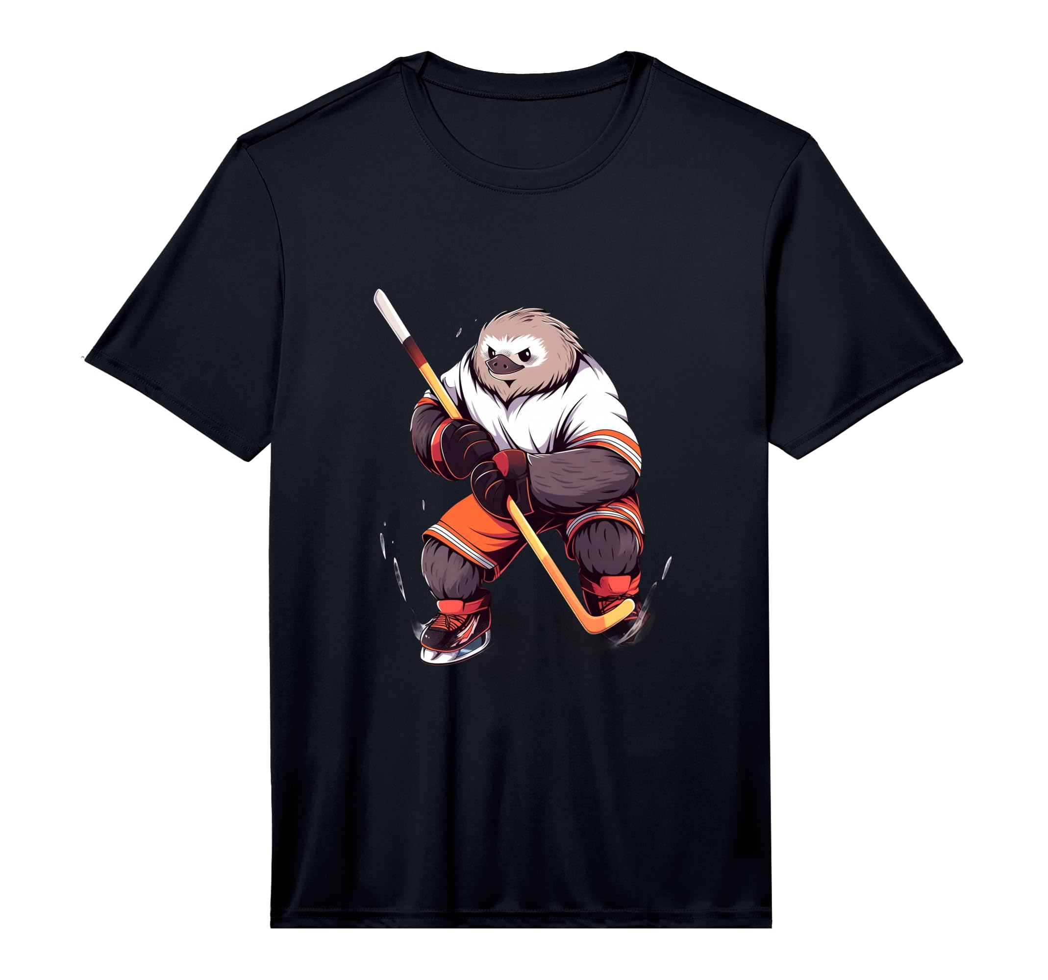 Sloth Ice Hockey Player Hockey T-Shirt - Casual Everyday Wear for Adults - T-Shirt, Sweatshirt, Hoodie
