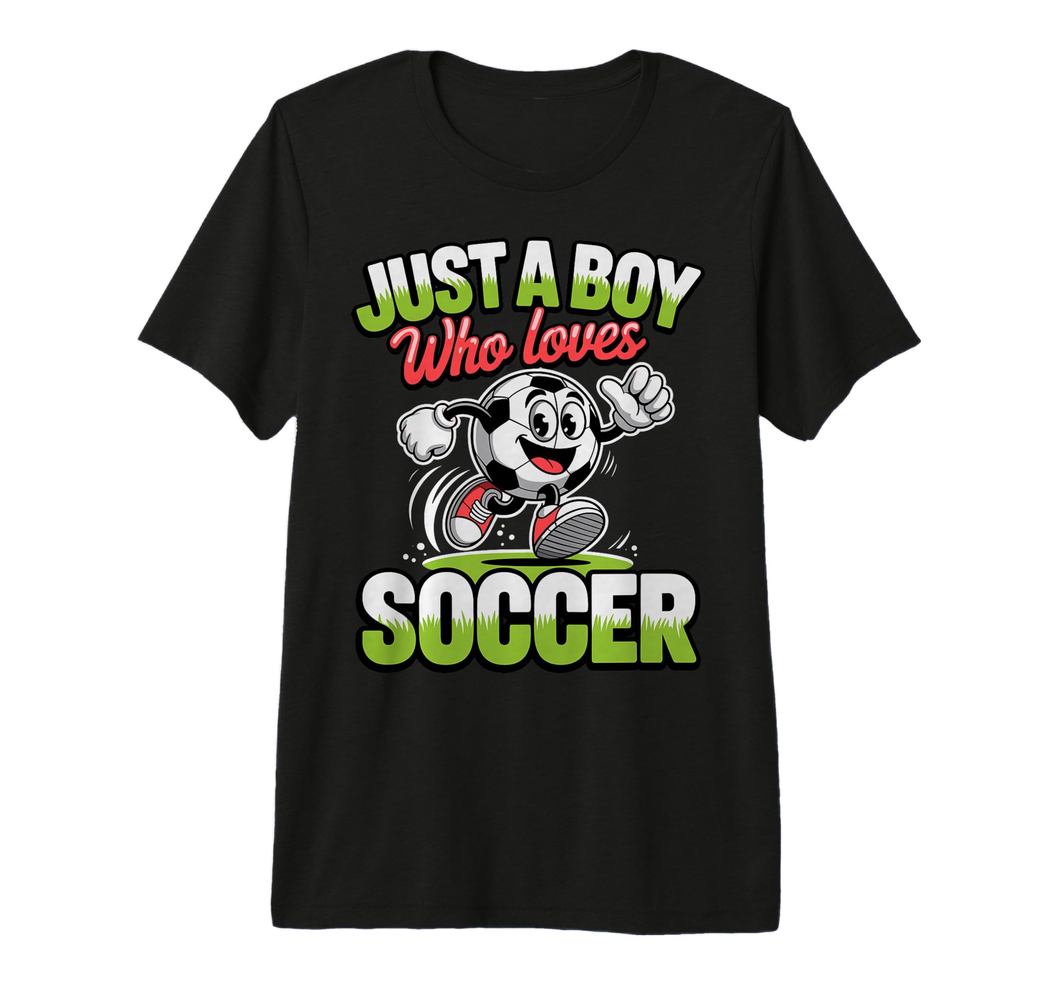 Just Who Loves Soccer Footbal T-Shirt - Aesthetic Graphic for Adults - T-Shirt, Sweatshirt, Hoodie