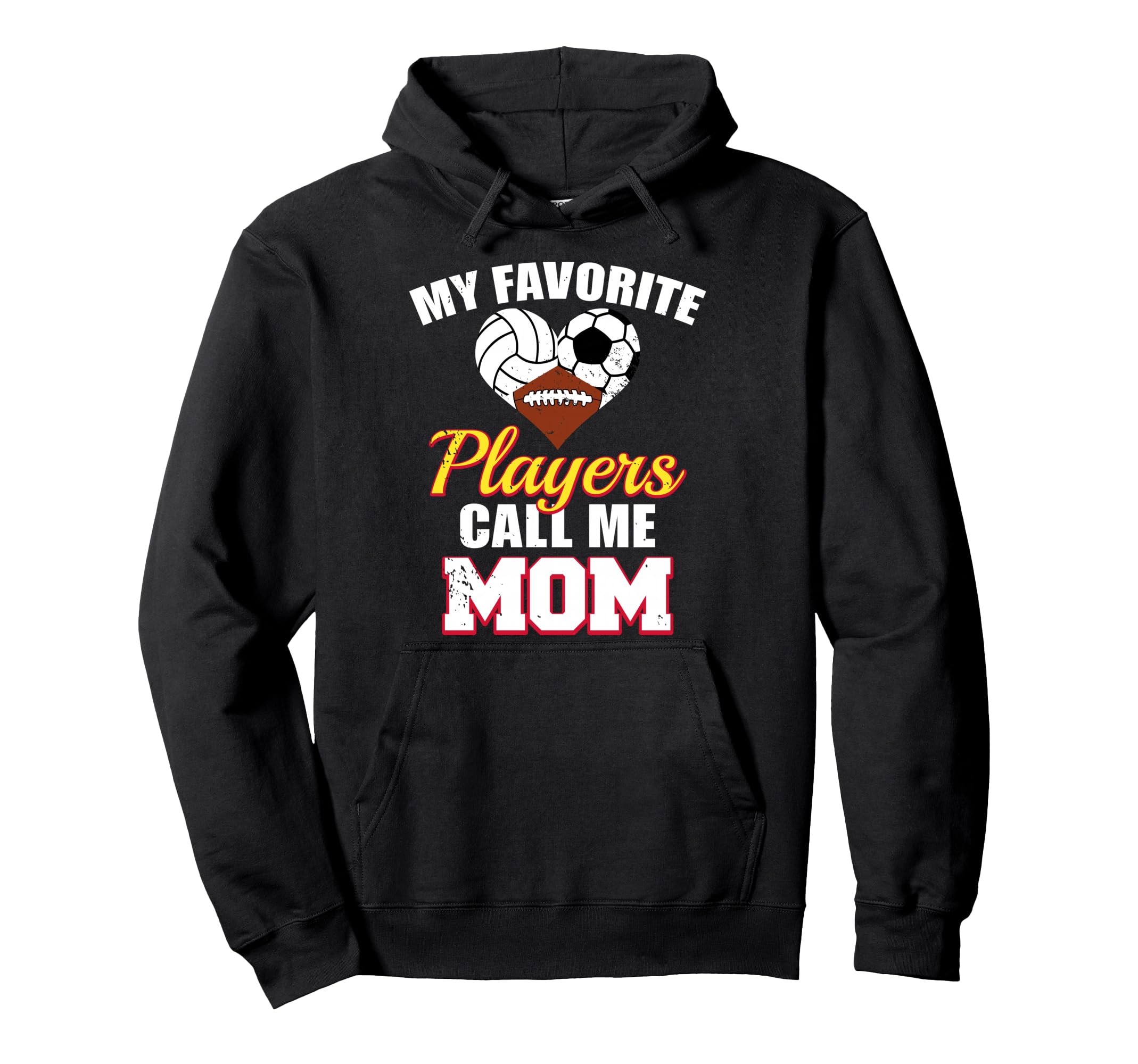 My Favorite Players Call Me Mom Hoodie - Minimalist Print Unisex - T-Shirt, Sweatshirt, Hoodie