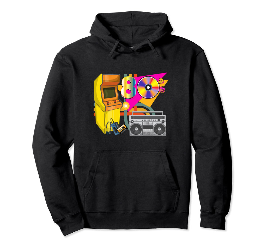 Love 80S Boom Box Cassette Tape Arcade Hoodie - Aesthetic Graphic Unisex - T-Shirt, Sweatshirt, Hoodie