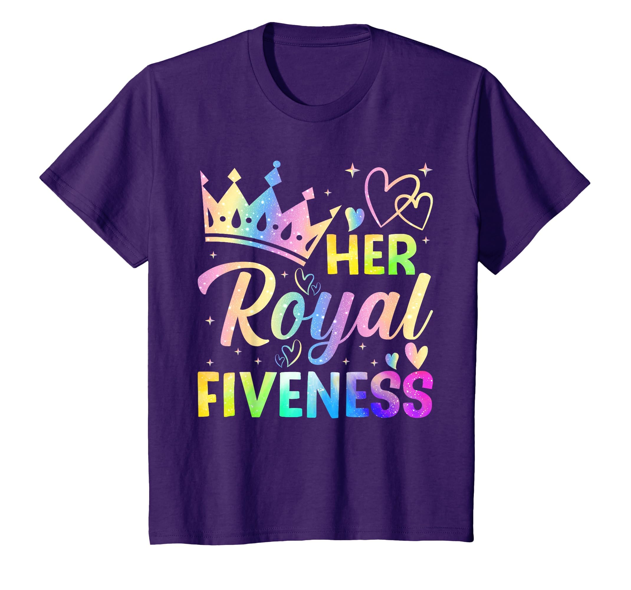 Her Royal Fiveness 5Th Birthday 5 Years Old T-Shirt - Unique Graphic Unisex - T-Shirt, Sweatshirt, Hoodie